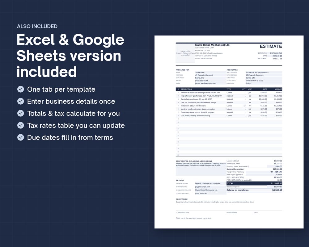 Excel workbook